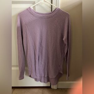 American Eagle long sleeve waffle textured shirt